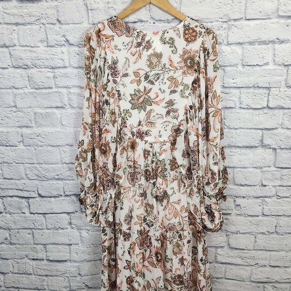 Anthropologie V-neck Long Sleeve Dress - Picture 12 of 16